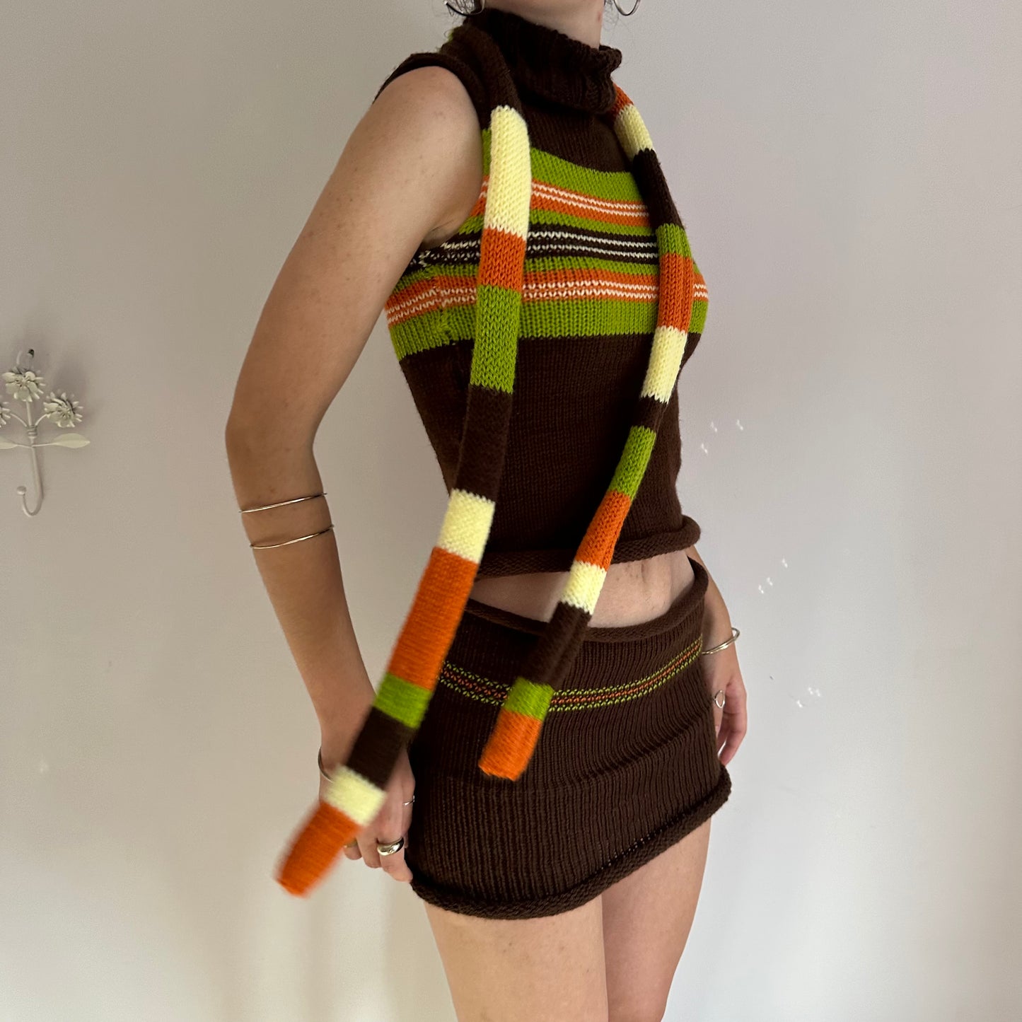 The Linea Skirt - striped knit mini skirt