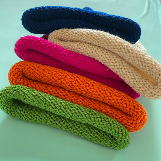 Handmade knitted beanie hats - choose your colour