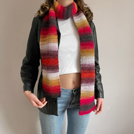 Handmade Fusion crochet scarf