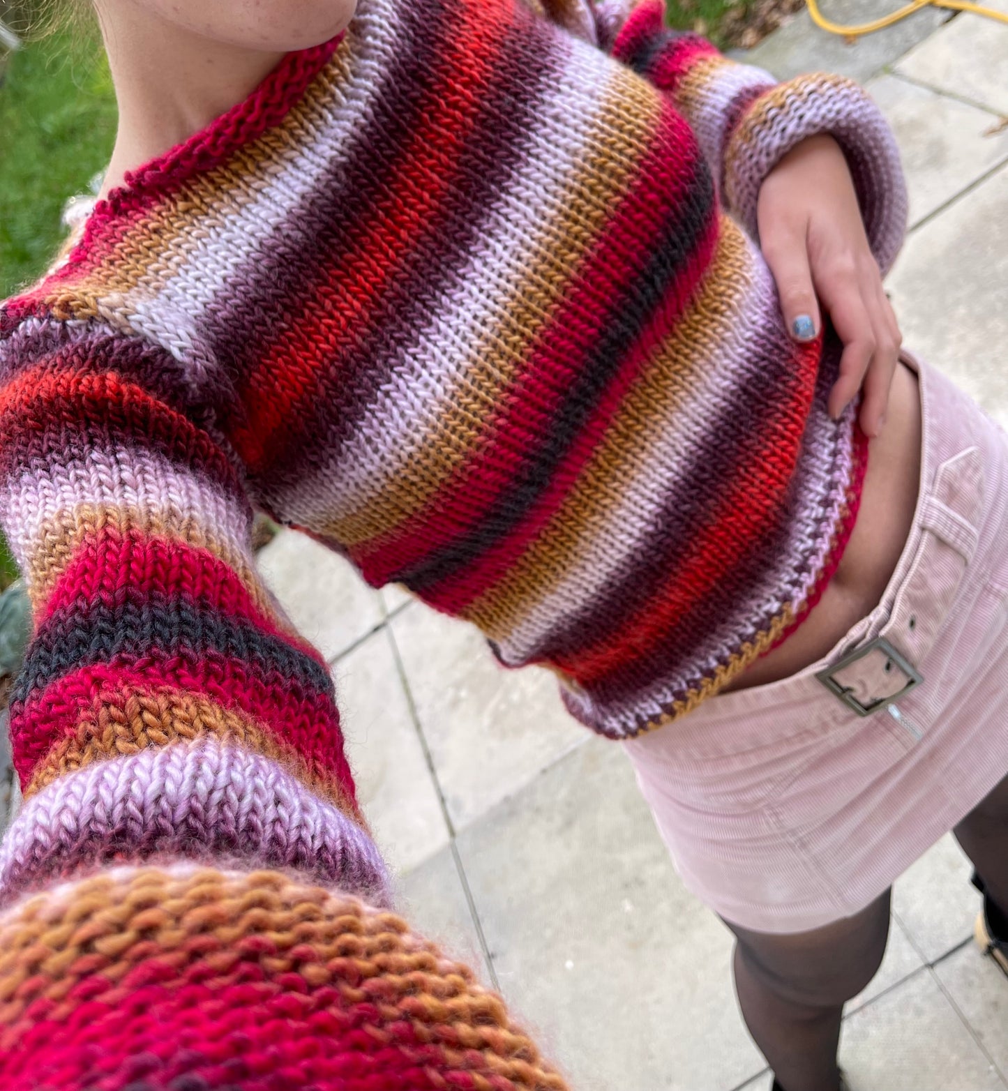 The Fusion Sweater - handmade knitted flared sleeve jumper