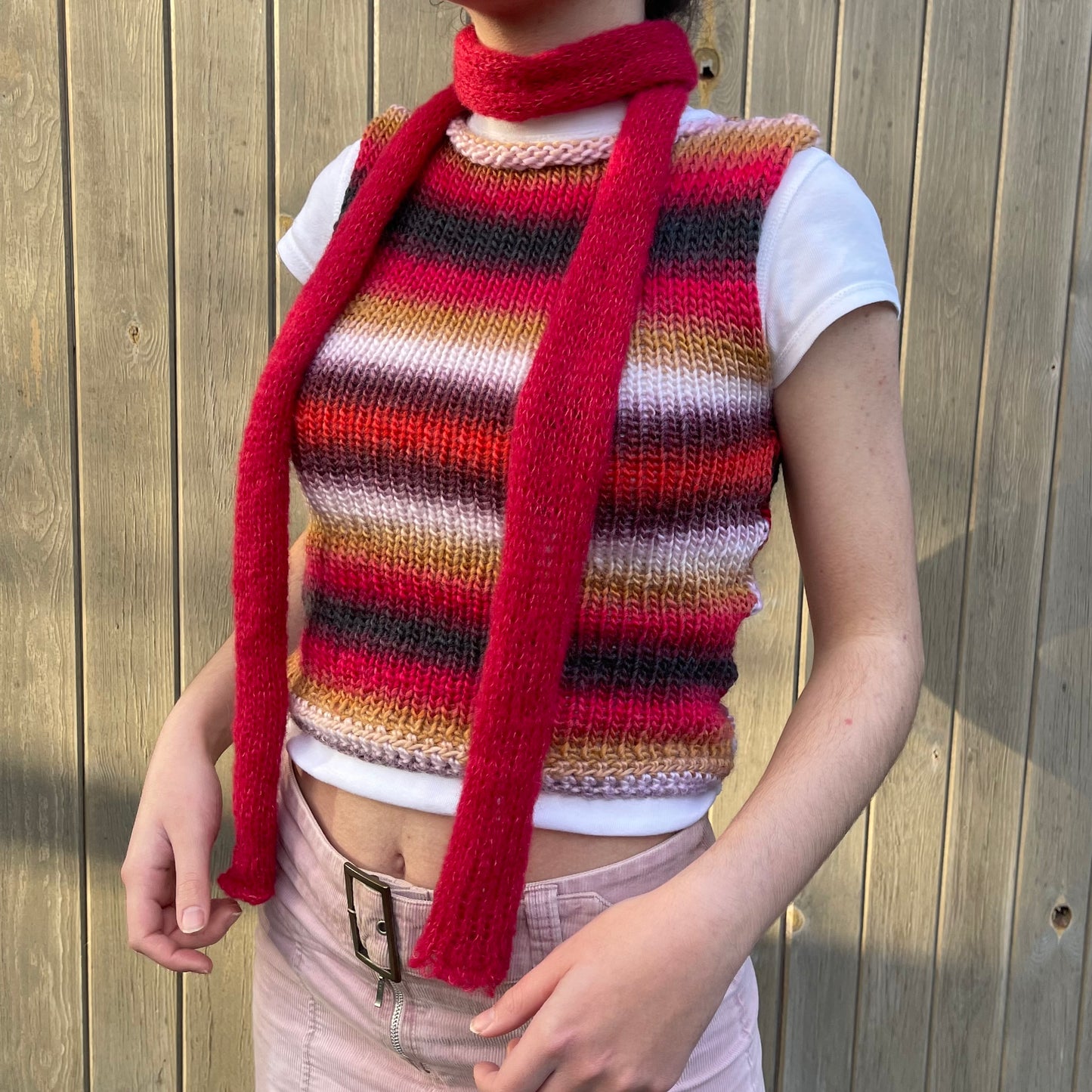 The Fusion Vest - handmade knitted sweater vest